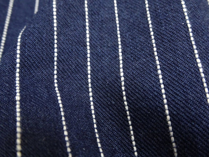 Lee Overalls Men's Casual Fashion Bib Overall High-Back LM7254 LM7254-2204 Indigo Twill with White Pinstripe Stitching