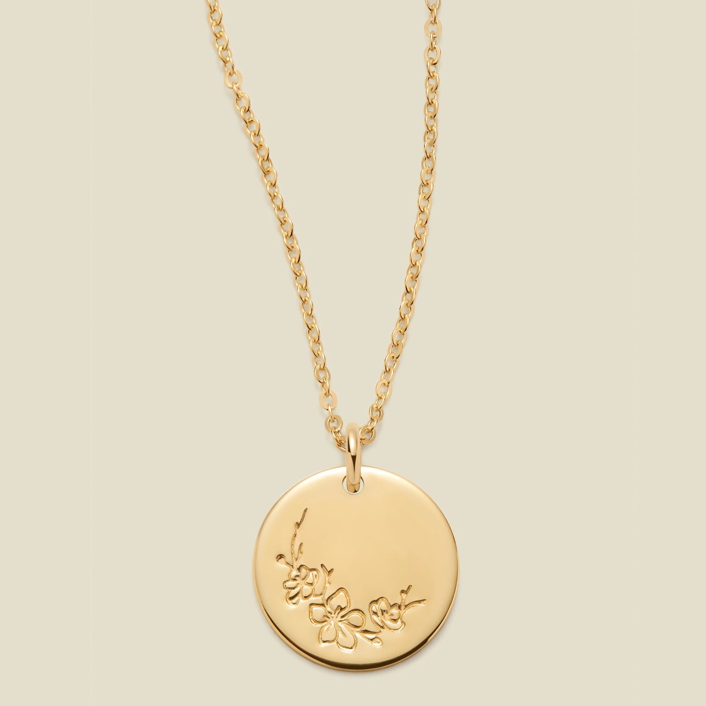 March Birth Flower Necklace