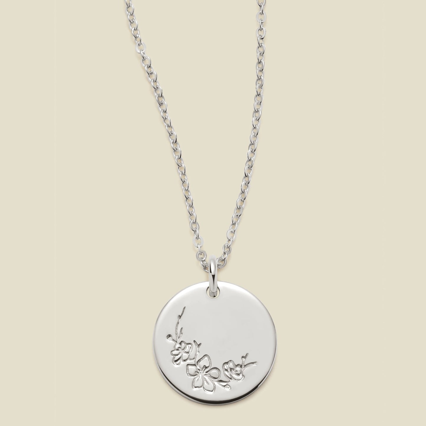 March Birth Flower Necklace