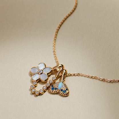 Moth Gemstone Charm | Final Sale