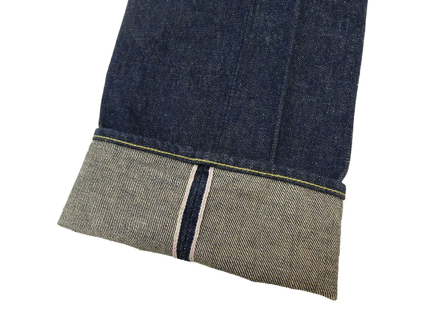 ONI Denim Men's 15oz Selvedge Jeans - Old-Style Spun Yarn & Shuttle-Loom Woven Denim, Regular Straight Fit, Button Fly, Indigo One Wash, Made in Japan (ONI270-Ishikawadai)