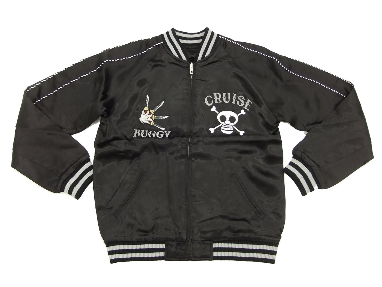 Hanatabi Gakudan Men's Japanese Souvenir Jacket Japanese ONE PIECE Sukajan Script OPSJ-004