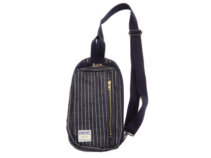 Kojima Genes Sling Bag Men's Casual Small Crossbody Backpack rnb953 RNB-953 Wabash-Stripe