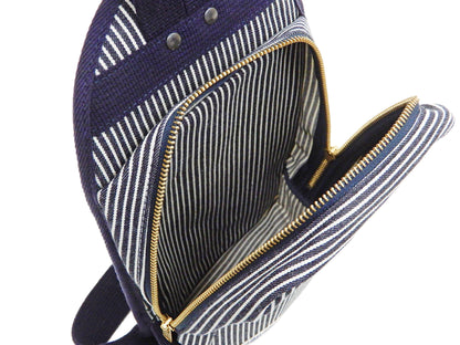 Kojima Genes Sling Bag Men's Casual Small Crossbody Backpack rnb953 RNB-953 Hickory-Stripe