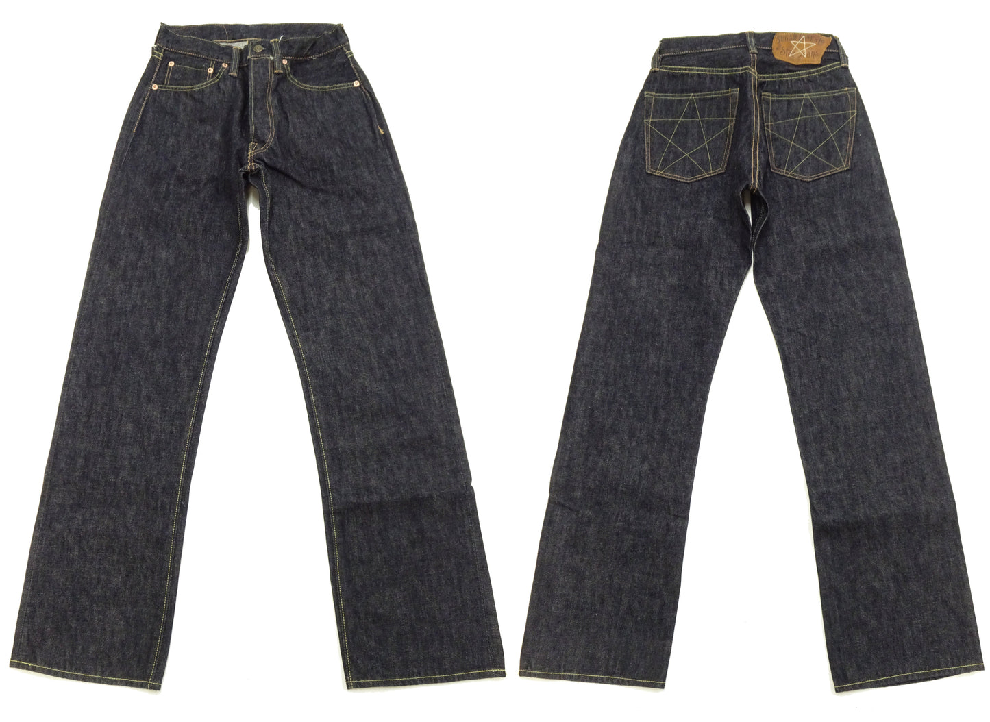 Sugar Cane Union Star Jeans SC40065 - Men's 14.25 oz. Selvedge Denim - Regular Straight Fit - Lot 065 One Wash