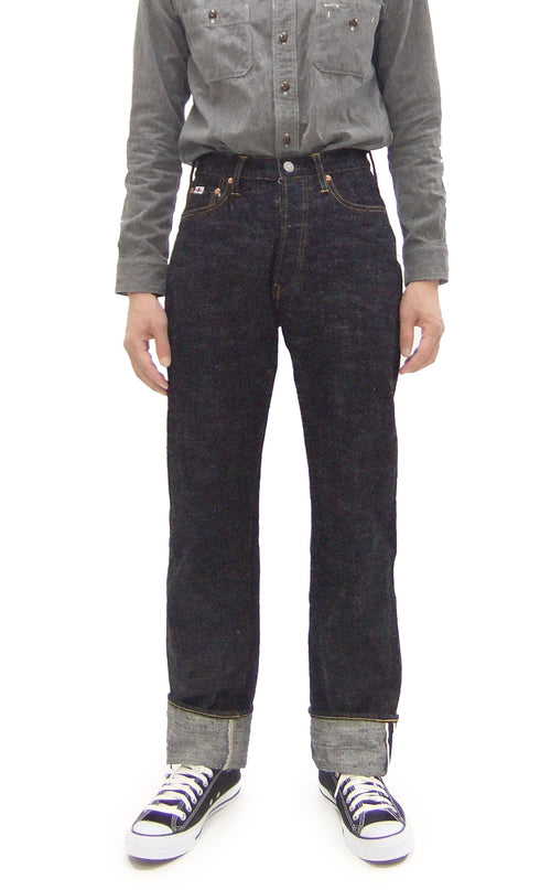 Studio D'Artisan GL3 Jeans SD-1001 - Men's Regular Straight Fit, GL-3 15oz Japanese Selvedge Denim, One-Wash Indigo