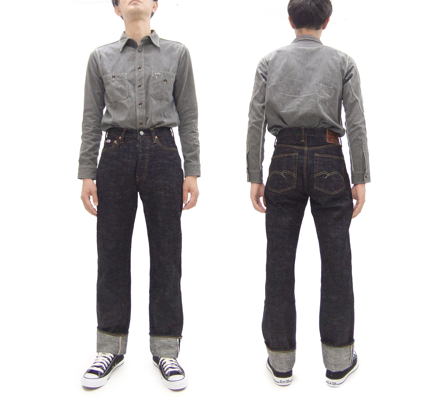 Studio D'Artisan GL3 Jeans SD-1001 - Men's Regular Straight Fit, GL-3 15oz Japanese Selvedge Denim, One-Wash Indigo