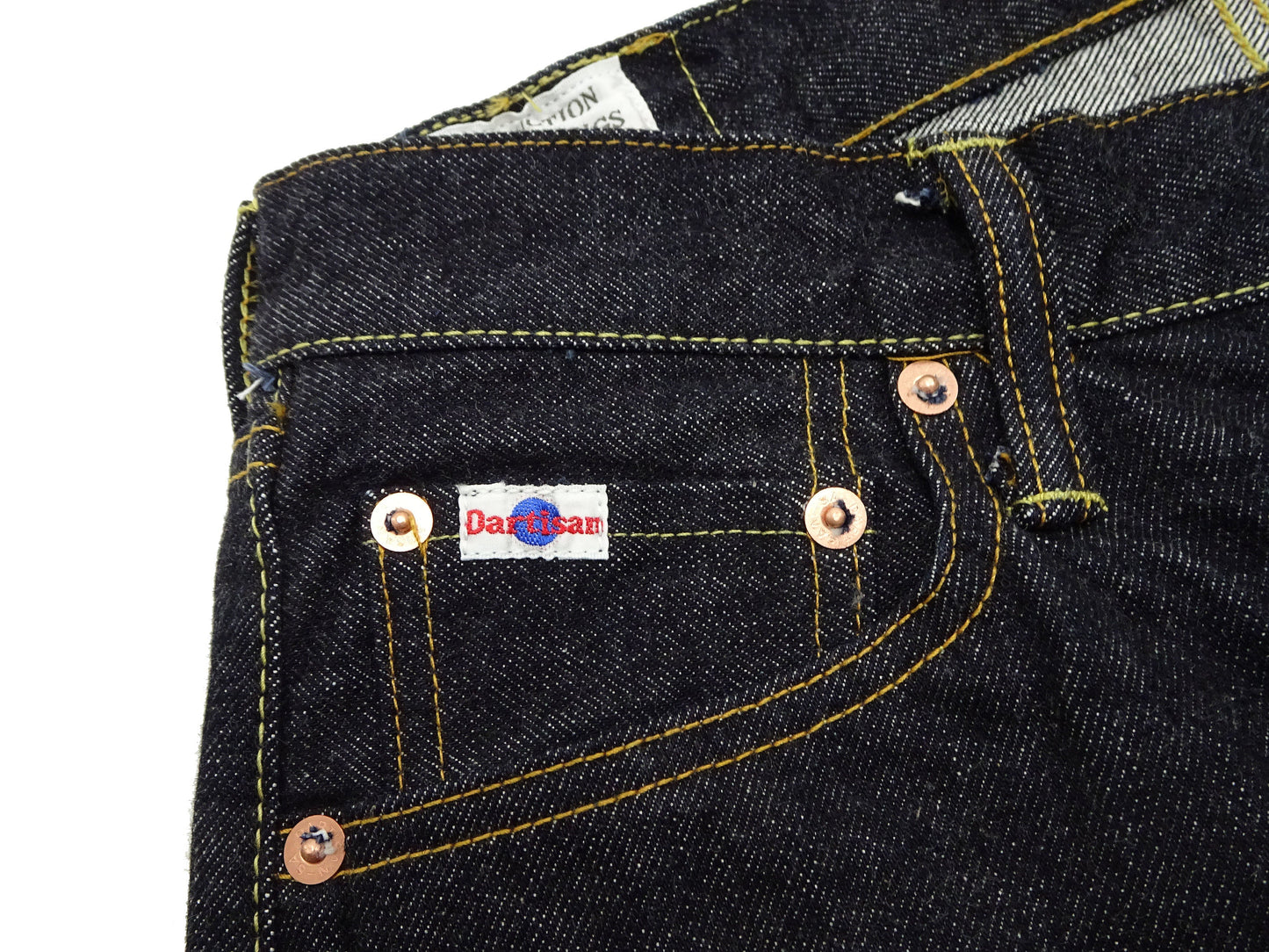 Studio D'artisan Jeans Men's Regular Straight Fit Button-Fly 15oz. Jpanese Selvedge Denim Jean Pants SDA SD-101 One-Wash