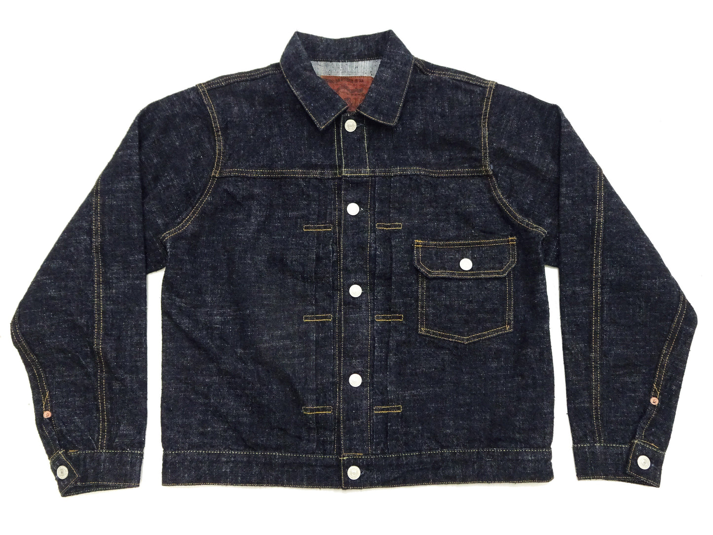 Studio D'Artisan Men's Type I Denim Jacket - 15oz Selvedge Denim Toyoda GL3 Woven, Made in Japan (SDA SD-4101 One-Wash)
