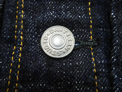 Studio D'Artisan Men's Type I Denim Jacket - 15oz Selvedge Denim Toyoda GL3 Woven, Made in Japan (SDA SD-4101 One-Wash)