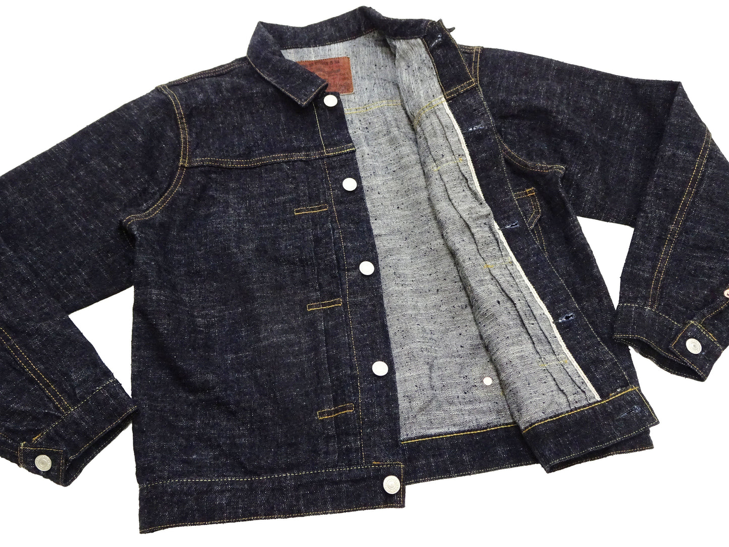 Studio D'Artisan Men's Type I Denim Jacket - 15oz Selvedge Denim Toyoda GL3 Woven, Made in Japan (SDA SD-4101 One-Wash)
