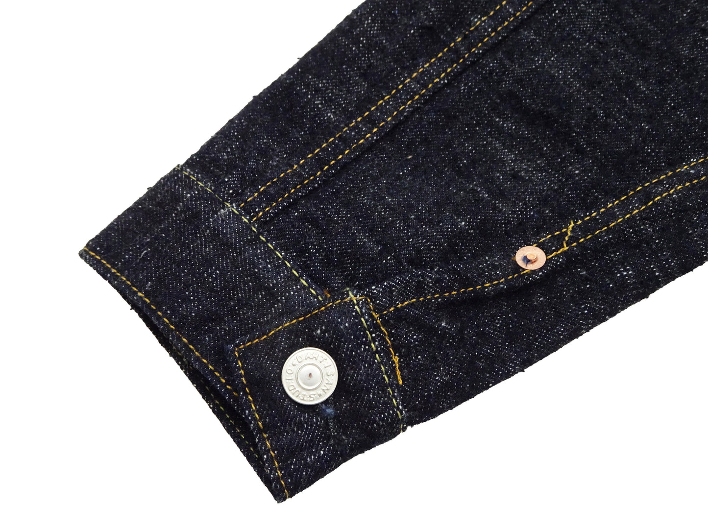 Studio D'Artisan Men's Type I Denim Jacket - 15oz Selvedge Denim Toyoda GL3 Woven, Made in Japan (SDA SD-4101 One-Wash)