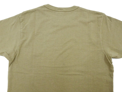 Samurai Jeans T-shirt Men's Plain Short Sleeve French Terry Fabric Tee Inlay Loopwheele T-Shirt SJST24-RIM Aokuchiha Faded-Olive