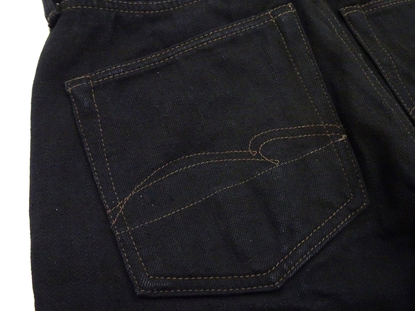 Studio D'artisan Mud-Dyed Black Denim Jeans Men's Regular Straight Fit Button-Fly 18oz. Amami Dorozome Selvedge Denim Pants SP-120 One-Wash