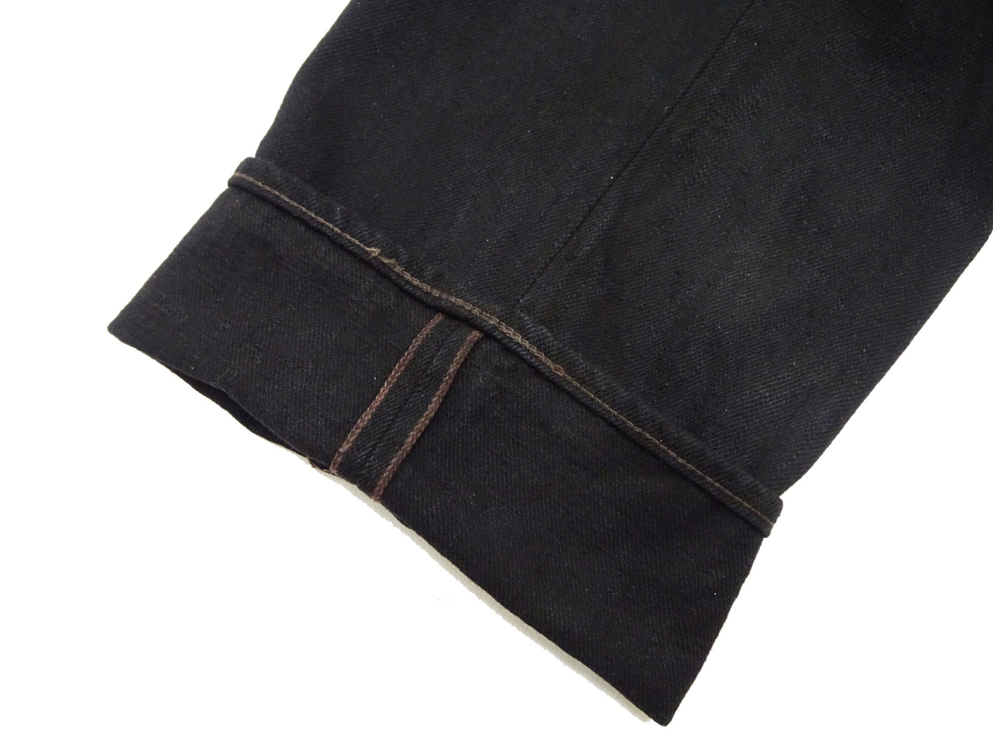 Studio D'artisan Mud-Dyed Black Denim Jeans Men's Regular Straight Fit Button-Fly 18oz. Amami Dorozome Selvedge Denim Pants SP-120 One-Wash