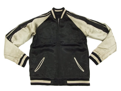 Hanatabi Gakudan Men's Japanese Souvenir Jacket Japanese Buddhism Sukajan Script SSJ-012