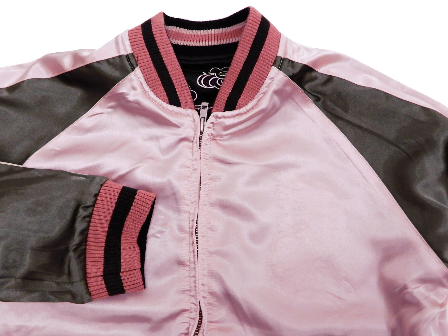 Hanatabi Gakudan Men's Japanese Souvenir Jacket Japanese Fox Art Sukajan Script SSJ-522