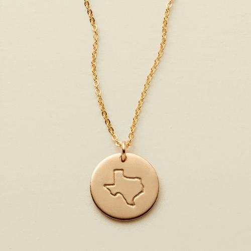 State Disc Necklace