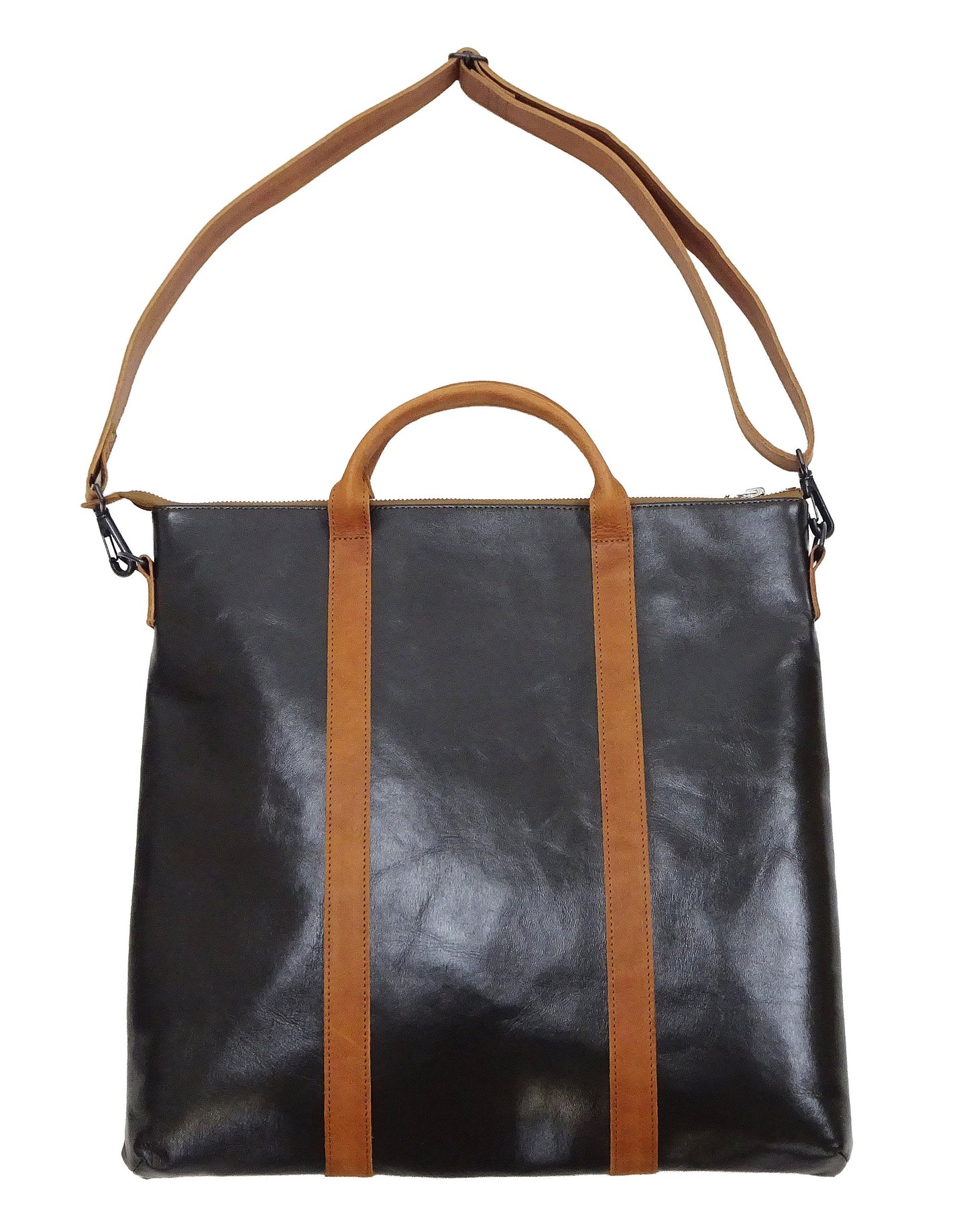 TOYS McCOY Men's Horsehide Leather Shoulder Bag - Inspired by Steve McQueen in The Great Escape - Made in Japan (TMA2521, 051 Dark Seal Brown)