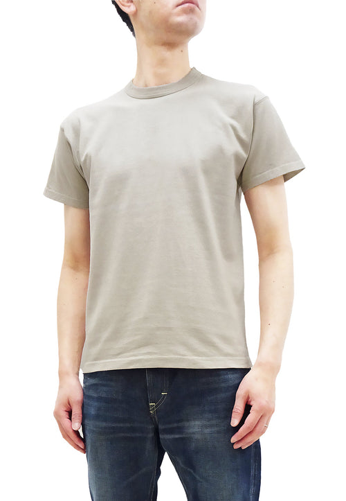 TOYS McCOY Plain T-Shirt Men's Garment-Dyed Heavyweight Short Sleeve Loopwheel Solid Color Tee TMC2343 040 Faded-Sand-Beige