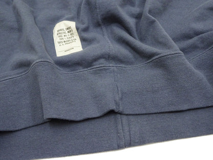 TOYS McCOY Plain Short Sleeve Sweatshirt Men's Solid Color Garment-dyed French Terry Fabric Tee Shirt TMC2429 120 Faded-Blue
