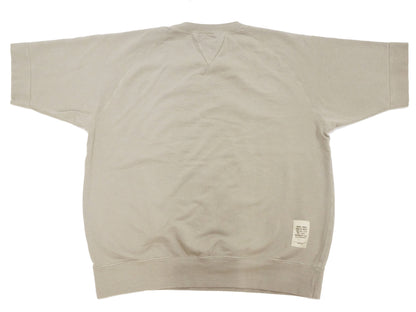 TOYS McCOY Plain Short Sleeve Sweatshirt Men's Solid Color Garment-dyed French Terry Fabric Tee Shirt TMC2429 041 Faded-Sand-Beige