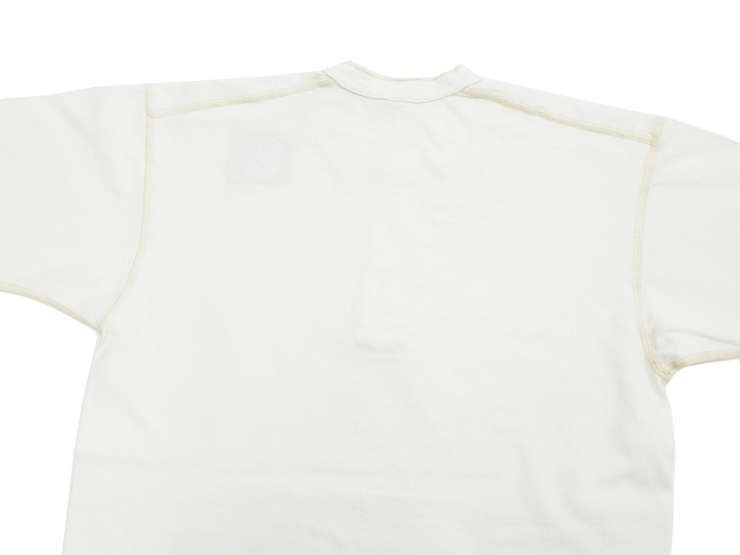 TOYS McCOY Plain Loopwheel Henley T-Shirt - Men's Short Sleeve Tubular Tee The Great American Hero Union Shirt TMC2537 011 Faded-Off-White