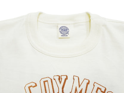 TOYS McCOY Men's Short Sleeve Military Graphic Vintage-Inspired T-Shirt, Loopwheel Tubular Tee with V-Gusset, Unwashed Finish, Made in Japan (TMC2608 011 Off White)