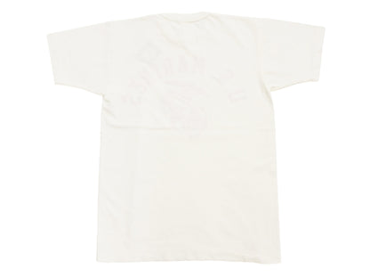 TOYS McCOY Men's Taxi Driver "U.S. Marines" Graphic Short Sleeve T-Shirt - Garment-Dyed Circular-Knit Tubular Tee - Made in Japan (TMC2624 011 Off-White)