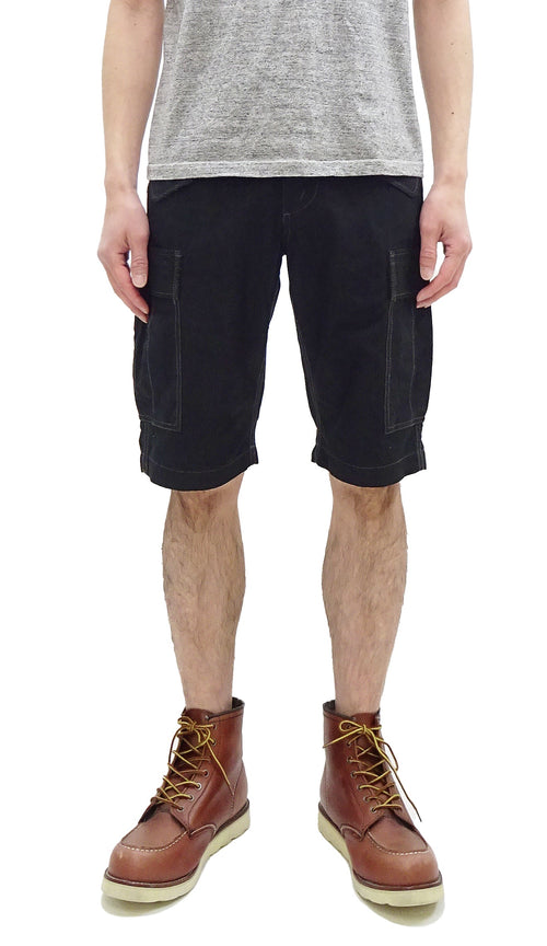 TOYS McCOY Cargo Shorts Men's Classic U.S. Army Fatigue-Inspired Casual Short Pants TMP1802 030 Black
