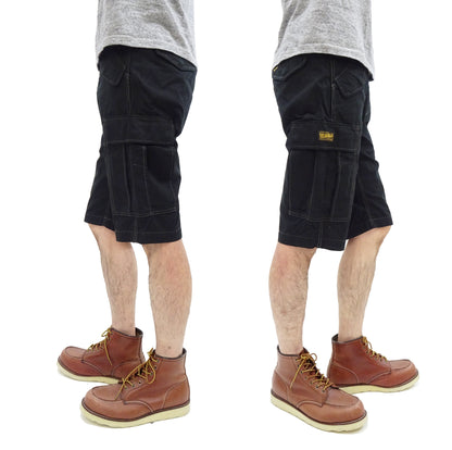 TOYS McCOY Cargo Shorts Men's Classic U.S. Army Fatigue-Inspired Casual Short Pants TMP1802 030 Black