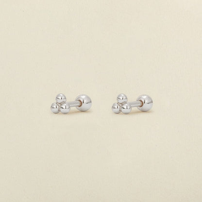 Trinity Bead Stud Earrings | Final Sale