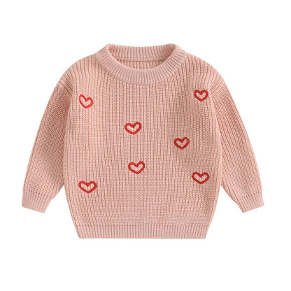 LITTLE HEARTS Knitted Sweater