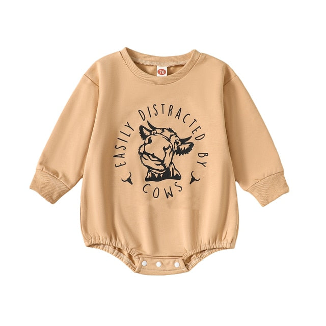 HOME IS WHERE THE HERD IS Long-Sleeve Onesie