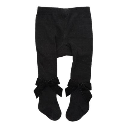 VELVET BOW Tights