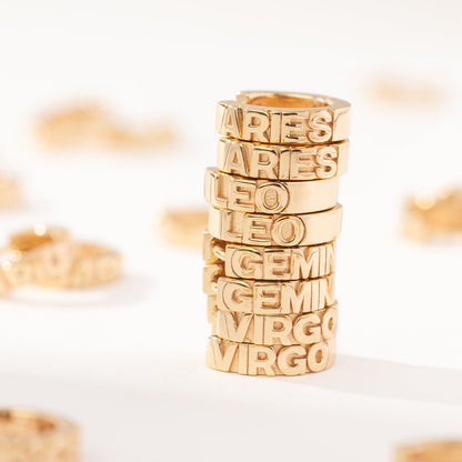 Virgo Huggie Hoop Earrings | Final Sale