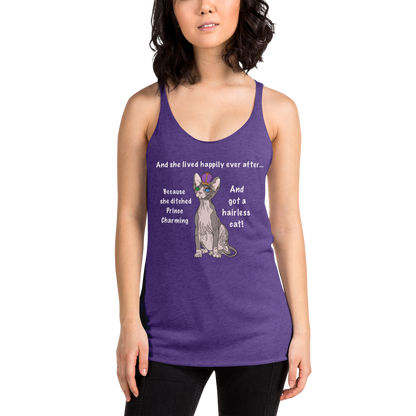 "DITCHED PRINCE CHARMING & GOT A SPHYNX" TANK