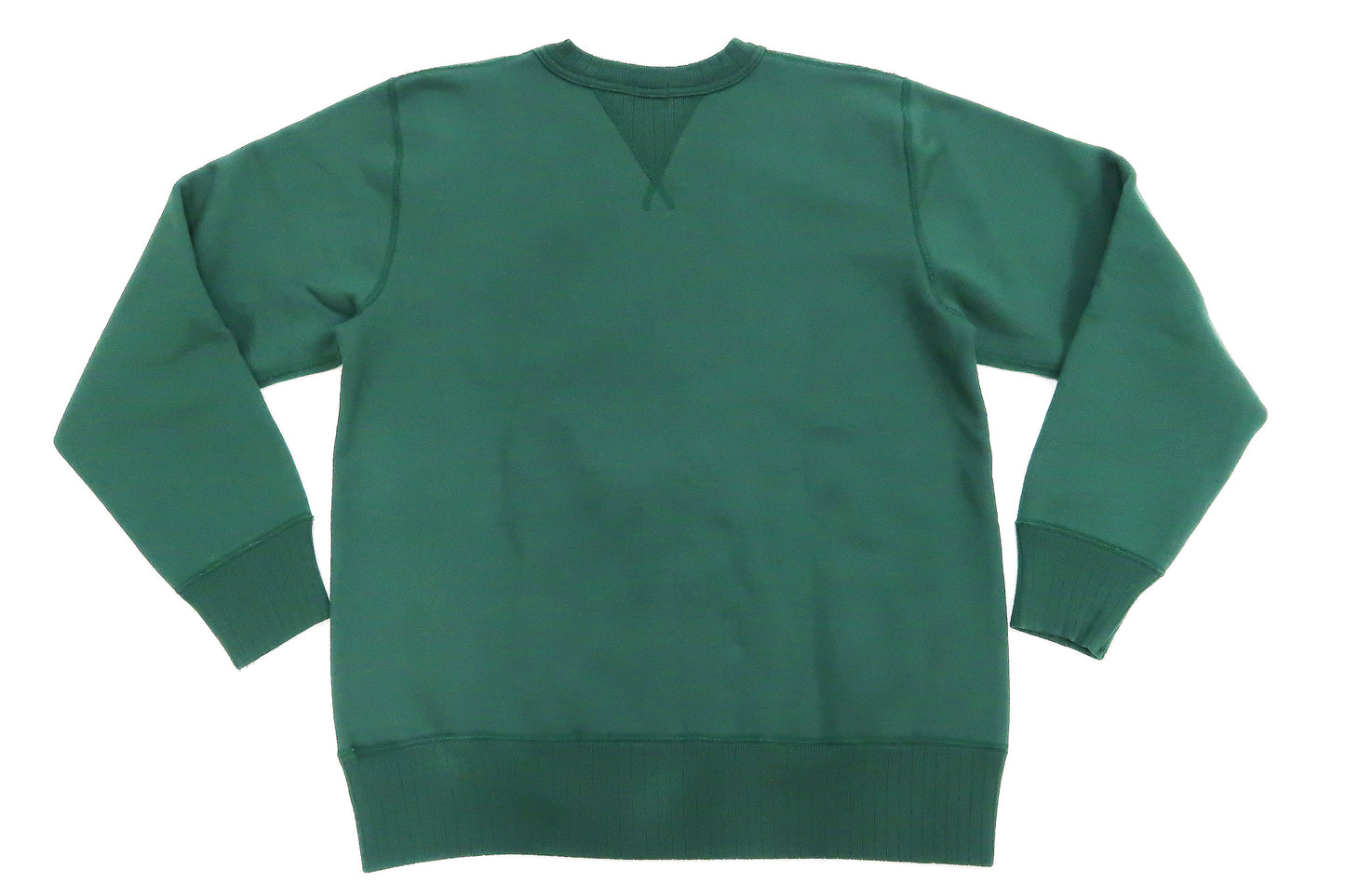 Whitesville Plain Sweatshirt Men's Loop-wheeled V-Insert Vintage Style WV67728 145 Green