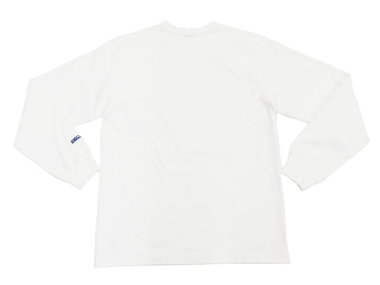 Whitesvill Plain T-shirt Men's Heavyweight Long Sleeve Pocket Tee WV68849 105 Off-white