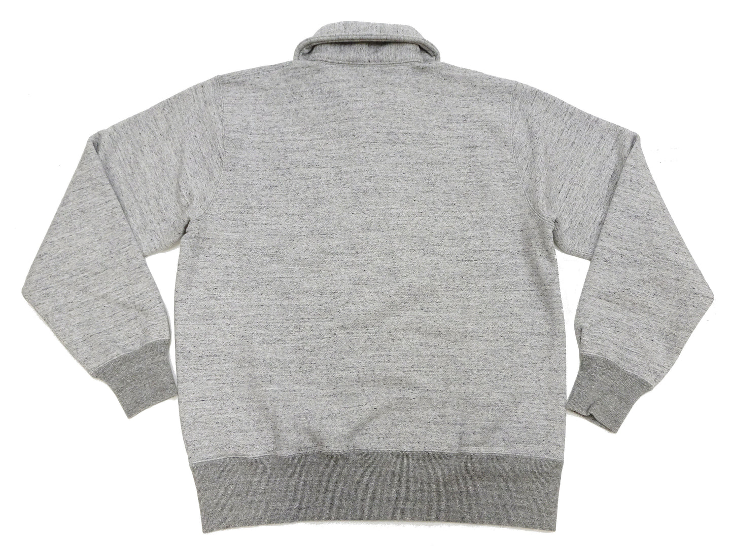 Whitesville Men's Collared Half-Zip Sweatshirt - Heavyweight Loopwheel Fleece, Made in Japan, Vintage-Inspired Athletic Wear (Toyo Enterprises WV69641 113 Heather Gray)