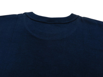 Whitesville Men's 2-Pack Plain Short-Sleeve Crew Neck T-Shirts, Tubular-Knit Cotton, Made in Japan by Toyo Enterprises (WV73544 128 Navy)