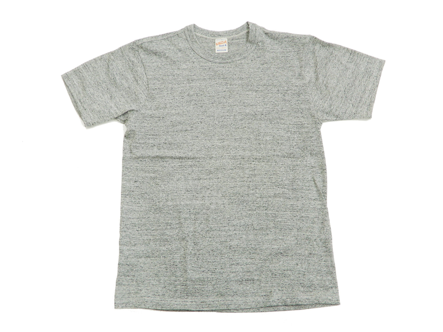 Whitesville Men's 2-Pack Plain Short-Sleeve Crew Neck T-Shirts, Tubular-Knit Cotton, Made in Japan by Toyo Enterprises (WV73544 113 Heather Gray)