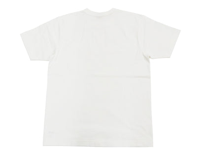 Whitesville Men's Plain Pocket T-Shirt - Short Sleeve Crewneck Loopwheel Tee (One-Wash) WV78932 by Toyo Enterprises 105 Off-White