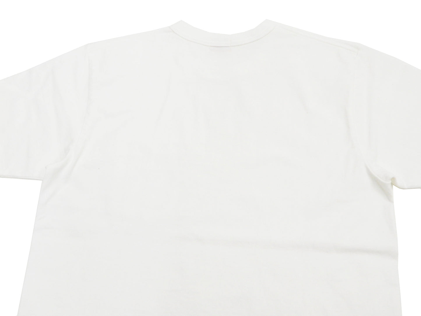 Whitesville Men's Plain Pocket T-Shirt - Short Sleeve Crewneck Loopwheel Tee (One-Wash) WV78932 by Toyo Enterprises 105 Off-White