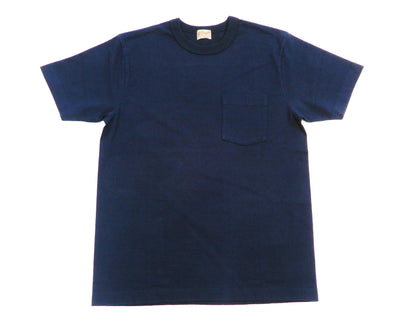 Whitesville Men's Plain Pocket T-Shirt - Short Sleeve Crewneck Loopwheel Tee (One-Wash) WV78932 by Toyo Enterprises 128 Navy-Blue