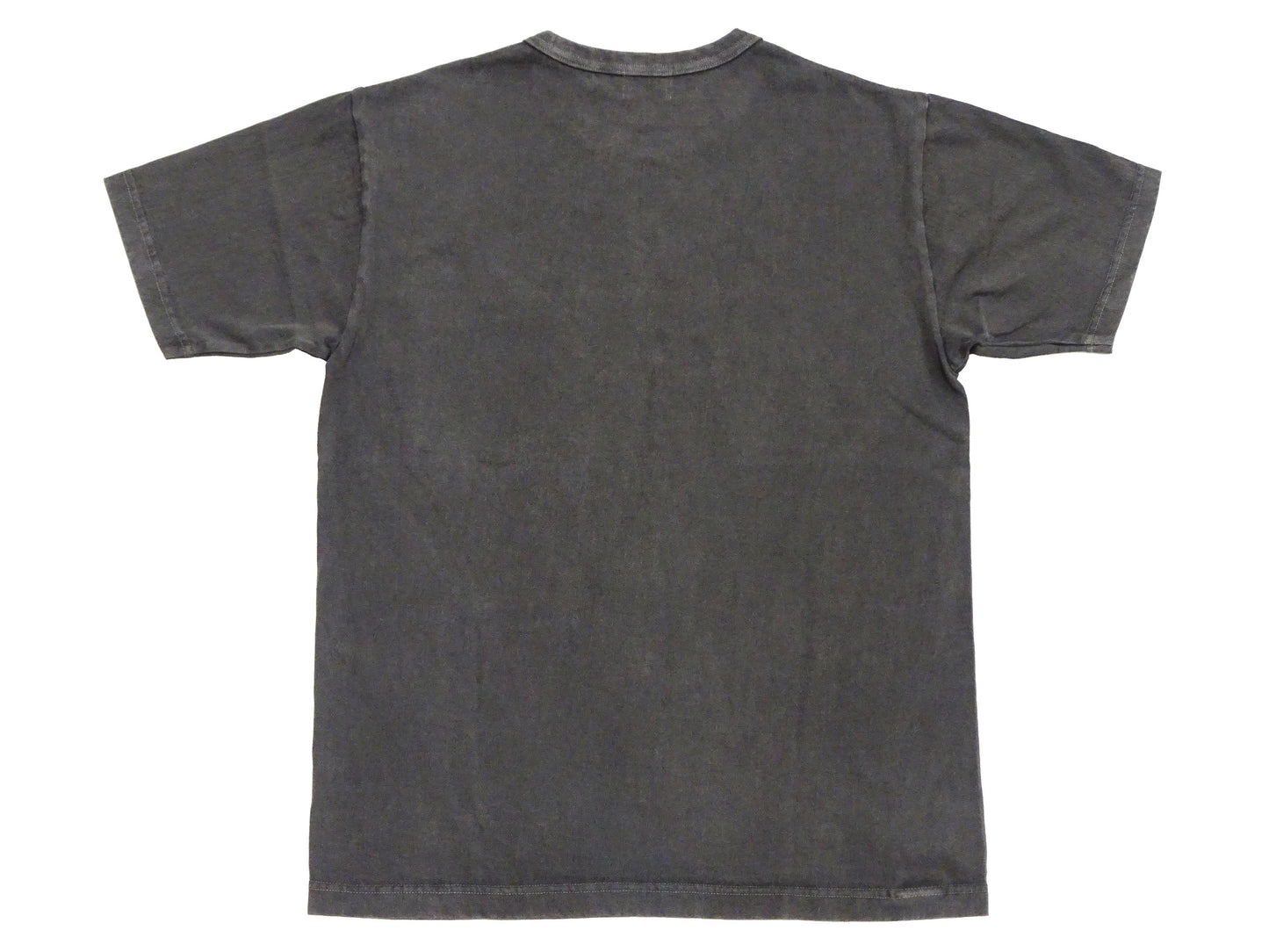 Whitesville Men's Short Sleeve Pigment-Dyed Pocket T-Shirt, Heavyweight Tubular Cotton Jersey Plain Tee, Made in Japan by Toyo Enterprises (WV79531 119 Faded Black)